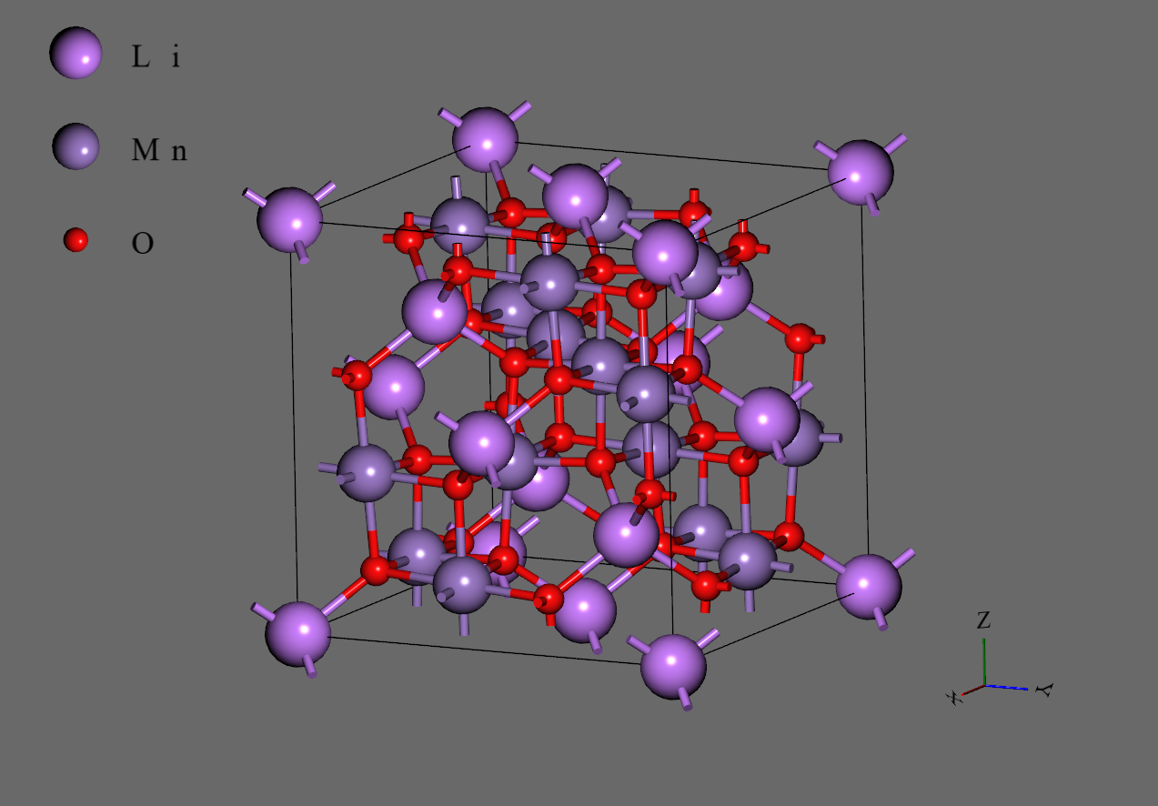 LiMn<sub>2</sub>O<sub>4</sub>立方晶