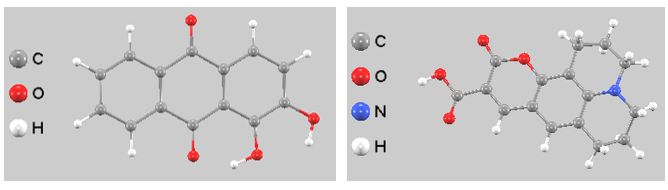 Optimized Structures of Alizarin and Coumarin 343