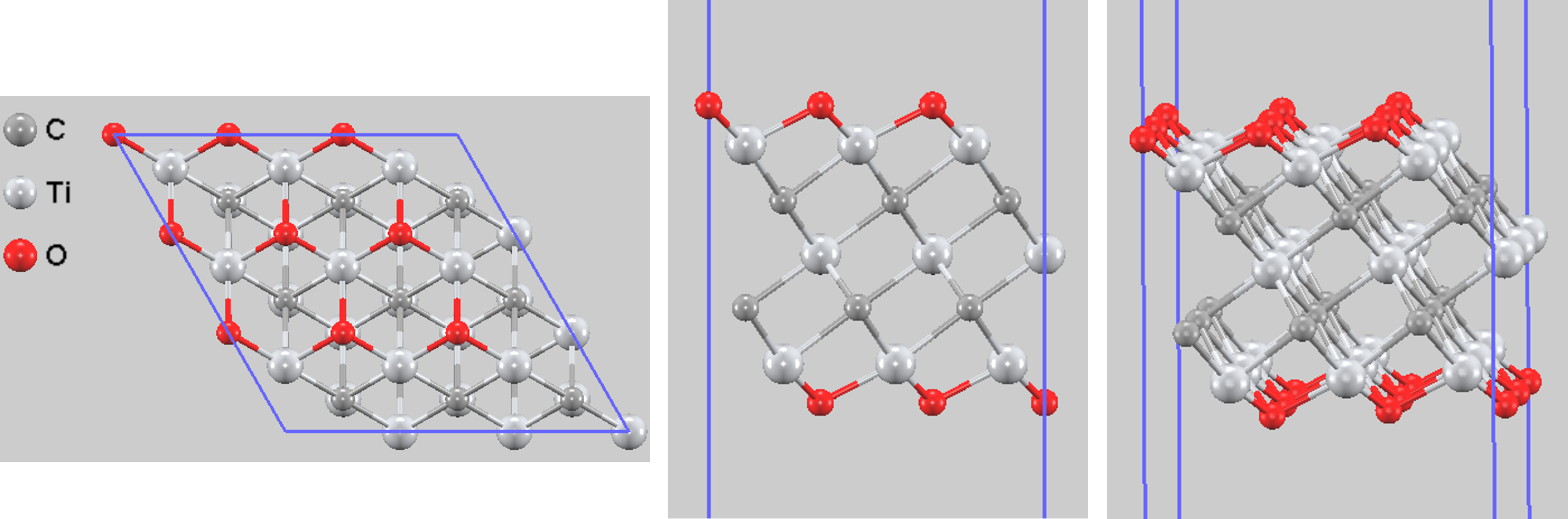 Optimized structure of Ti3C2O2