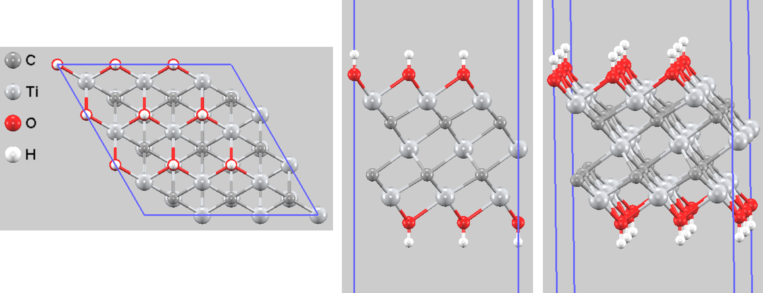 Optimized structure of Ti3C2(OH)2
