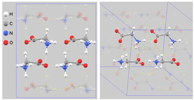 Alpha-Glycine structure
